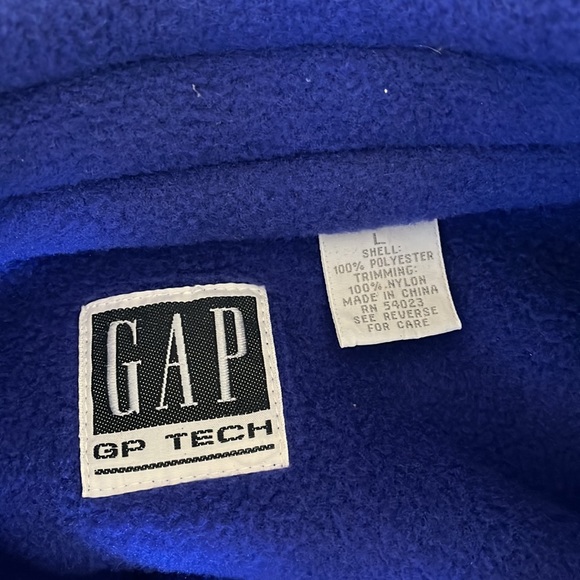 90s NWT Fleece Colorblock Pullover Gap Tech - Picture 6 of 7